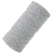 Bobina de hilo encerado Linhasita para micro macramé 1,2 mm - Plateado (Prata) x164m