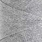 Bobina de hilo encerado Linhasita para micro macramé 1,2 mm - Plateado (Prata) x164m
