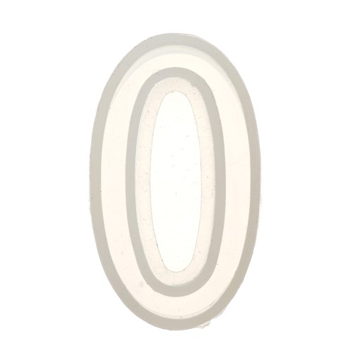 Molde de silicono para hacer la cifra 0 de resina 40x21 mm x1