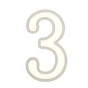 Molde de silicono para hacer la cifra 3 de resina 40x20 mm x1