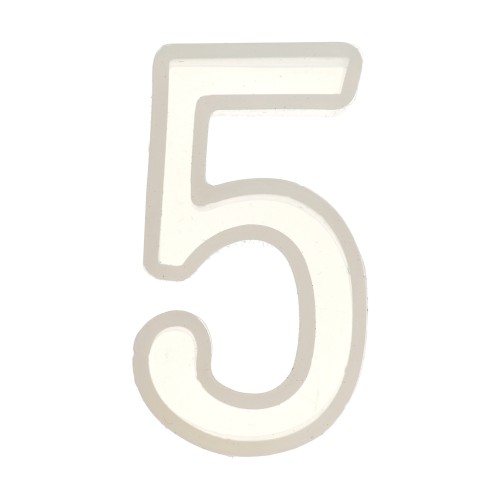 Molde de silicono para hacer la cifra 5 de resina 41x18 mm x1