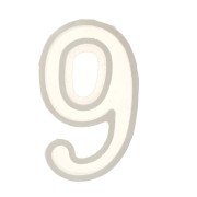 Molde de silicono para hacer la cifra 9 de resina 40x22 mm x1|raw }}