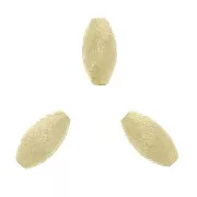 Cuentas olivas diamantadas 8x4 mm Dorado con oro fino x10