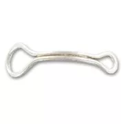 Separadore para pulsera 70x17 mm Chapado Plateado envejecido x1