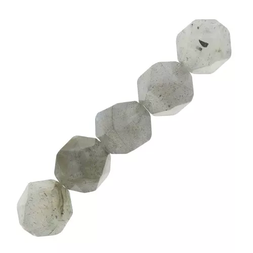 Cuentas hexagonal 6 mm piedra gema Labradorite x15