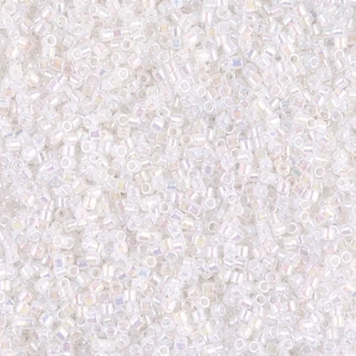 Miyuki Delica 15/0 DBS0222 - White Opal AB x5g