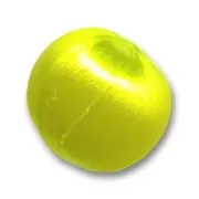 Cuentas satén 14 mm Amarillo Flúor x4