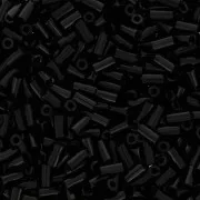 Bugles Toho 3 mm TB-01-49 - Opaque Jet x10g