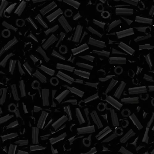 Bugles Toho 3 mm TB-01-49 - Opaque Jet x10g