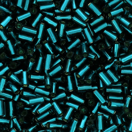 Bugles Toho 3 mm TB-01-27BD - Silver Lined Teal x10g