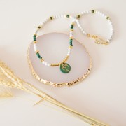 Cuentas redondas 4 mm piedra gema Howlite x20