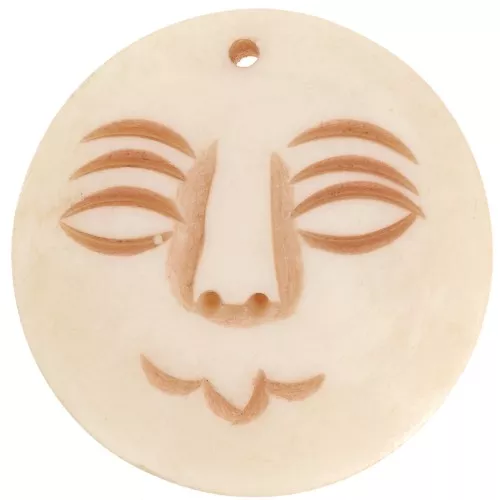 Colgante Luna de hueso 37 mm x1