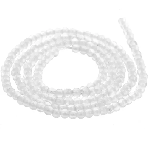 Cuenta redonda 2 mm gema - Piedra luna x39cm