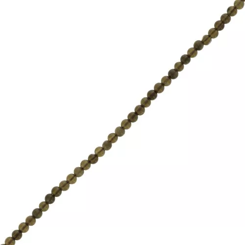 Cuenta redonda 2 mm piedra preciosa - Obsidiana moteada x40cm