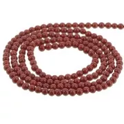 Perles rondes 2 mm pierre gemme - Jaspe Rouge x41cm