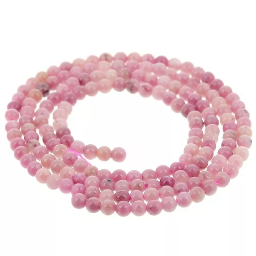 Cuentas redondas 2 mm piedra gema - Jaspe Rosa x39cm