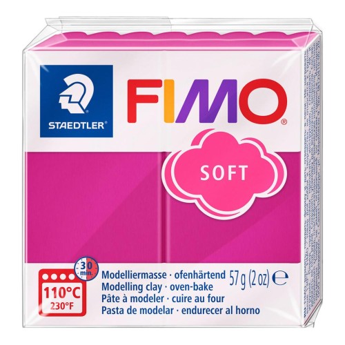 Pasta Fimo Soft 57gr Frambuesa (n°22)