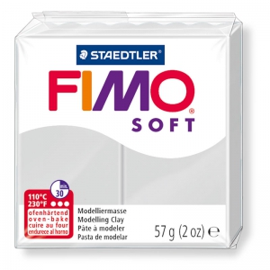 Pasta Fimo Soft 57gr Gris Delfin (n°80)