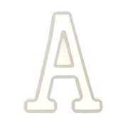 Molde de silicono para hacer la letra A de resina 40x30 mm x1|raw }}