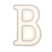 Molde de silicono para hacer la letra B de resina 40x23 mm x1|raw }}