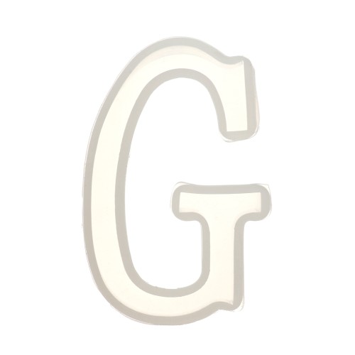 Molde de silicono para hacer la letra G de resina 40X23 mm x1