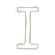 Molde de silicono para hacer la letra I de resina 40X18 mm x1