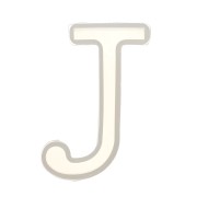 Molde de silicono para hacer la letra J de resina 40X19 mm x1|raw }}