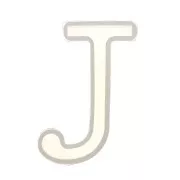 Molde de silicono para hacer la letra J de resina 40X19 mm x1