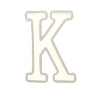 Molde de silicono para hacer la letra K de resina 40X27 mm x1|raw }}