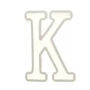 Molde de silicono para hacer la letra K de resina 40X27 mm x1