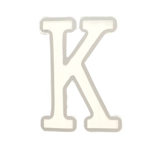 Molde de silicono para hacer la letra K de resina 40X27 mm x1