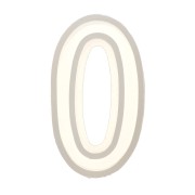 Molde de silicono para hacer la letra O de resina 40X23mm x1