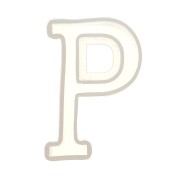 Molde de silicono para hacer la letra P de resina 40X22mm x1|raw }}