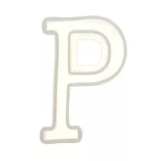 Molde de silicono para hacer la letra P de resina 40X22mm x1