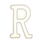 Molde de silicono para hacer la letra R de resina 40X26mm x1|raw }}