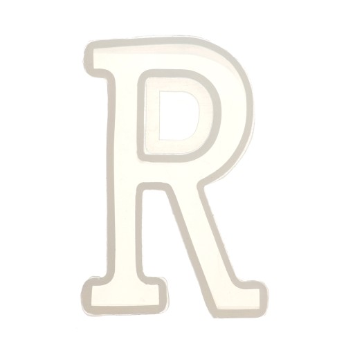 Molde de silicono para hacer la letra R de resina 40X26mm x1