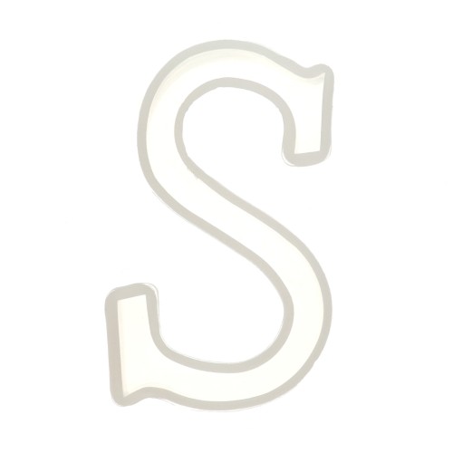 Molde de silicono para hacer la letra S de resina 40X23mm x1