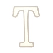 Molde de silicono para hacer la letra T de resina 40X24mm x1|raw }}