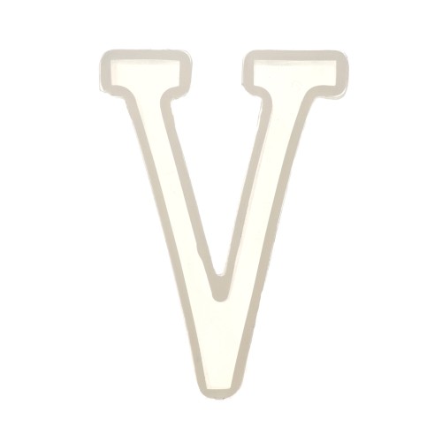 Molde de silicono para hacer la letra V de resina 40X27mm x1