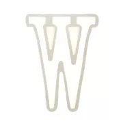 Molde de silicono para hacer la letra W de resina 40X28mm x1