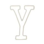 Molde de silicono para hacer la letra Y de resina 40X27mm x1