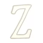 Molde de silicono para hacer la letra Z de resina 40X21mm x1