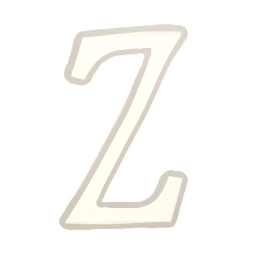 Molde de silicono para hacer la letra Z de resina 40X21mm x1