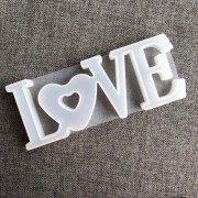 Molde de silicono para hacer LOVE de resina 8x20.5 cm x1