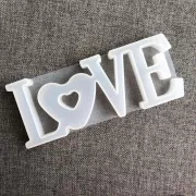 Molde de silicono para hacer LOVE de resina 8x20.5 cm x1