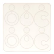 Molde de silicono n°1 para hacer pendientes de resina 15x15 cm x1