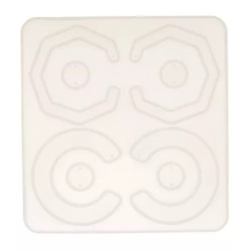Molde de silicono n°8 para hacer pendientes de resina 15x14 cm x1