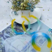 Molde de silicono n°8 para hacer pendientes de resina 15x14 cm x1