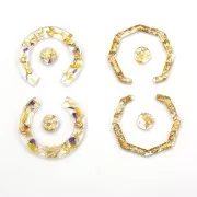 Molde de silicono n°8 para hacer pendientes de resina 15x14 cm x1