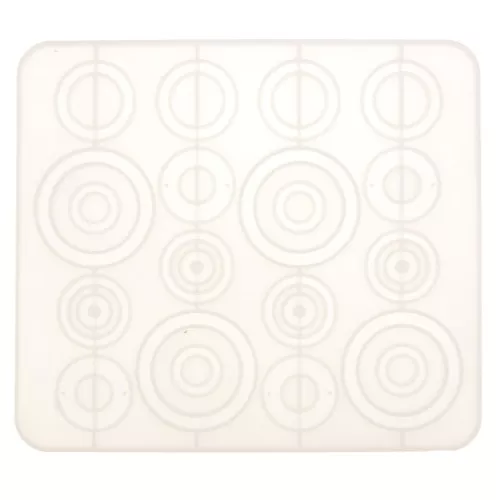 Molde de silicono para hacer entrepiezas y anillas de resina 20x17.5 cm x1